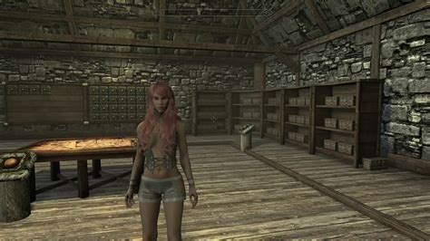 The closest you can get is probably skimpy outfits. . Skyrim nude